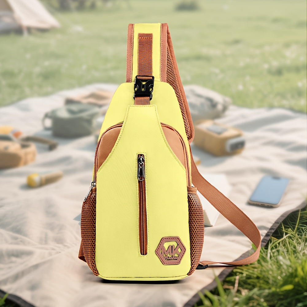 A New Stylish Men'S Crossbody Bag, Compact Shoulder Backpack for Outings, Mobile Phone Carrier, Trendy And Lightweight Casual Sports Bag for Men, Also Suitable for Women
