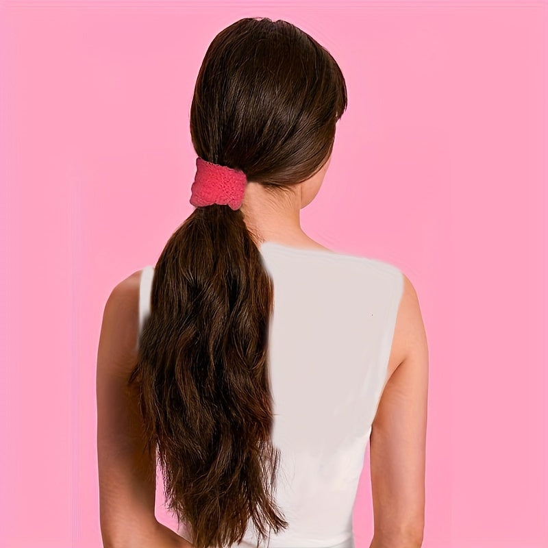 72pcs in 6 Bags of Stylish And Charming Candy-Colored Hair Loops, Designed for Thick Hair Without Causing Damage Or Tangling, Perfect for High Ponytail Styling