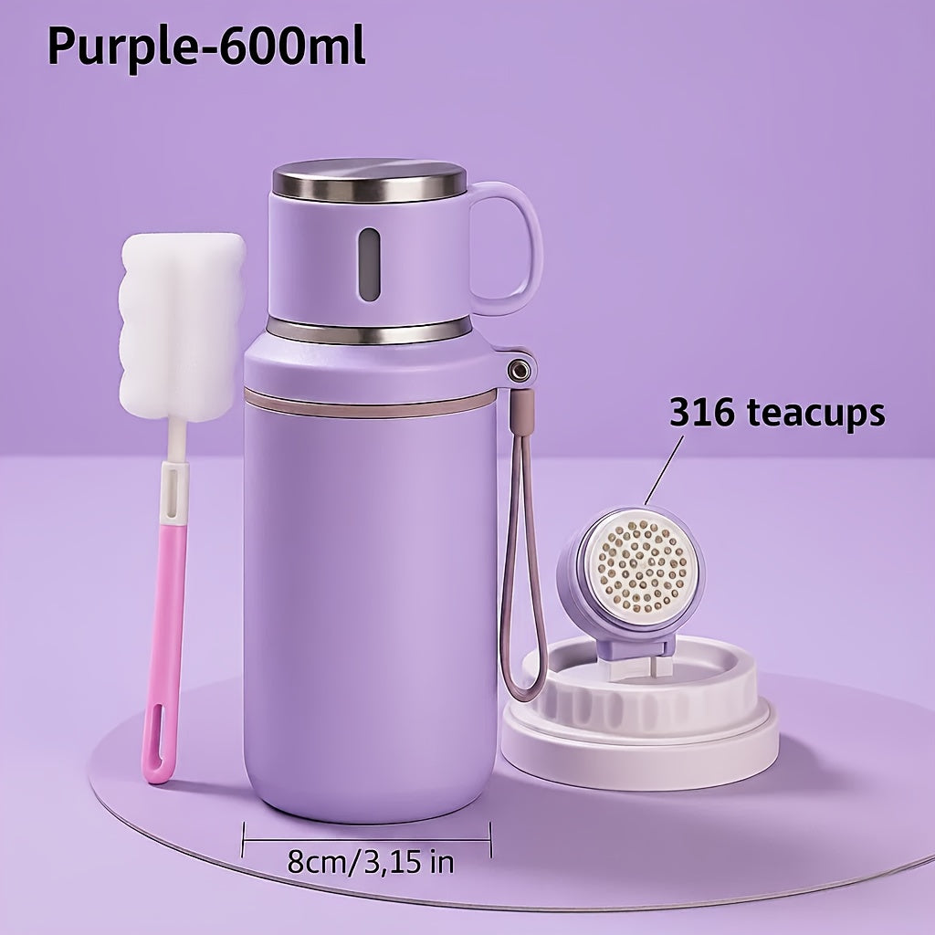 Double Wall Vacuum Insulated Stainless Steel Bottle With Leakproof Lid