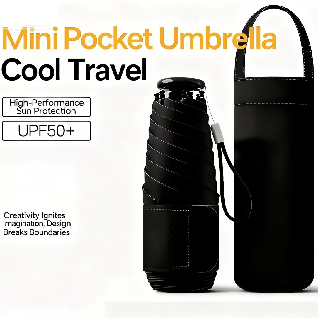 Portable Folding Umbrella Lightweight Sun Protection For Daily Outings