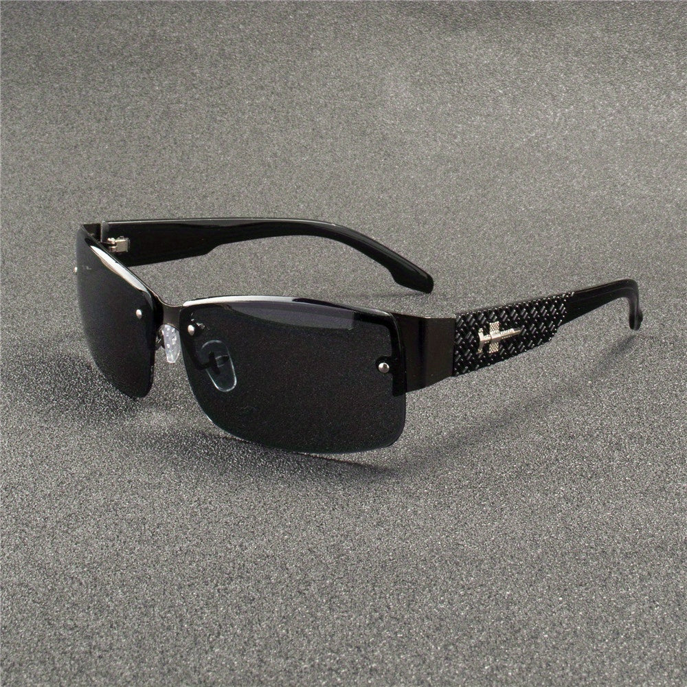 3pcs Set of Unisex Retro Fashion Glasses with Metal Decoration, Square Frameless Glasses, Suitable for Men And Women As a Casual Accessory, Durable Glasses