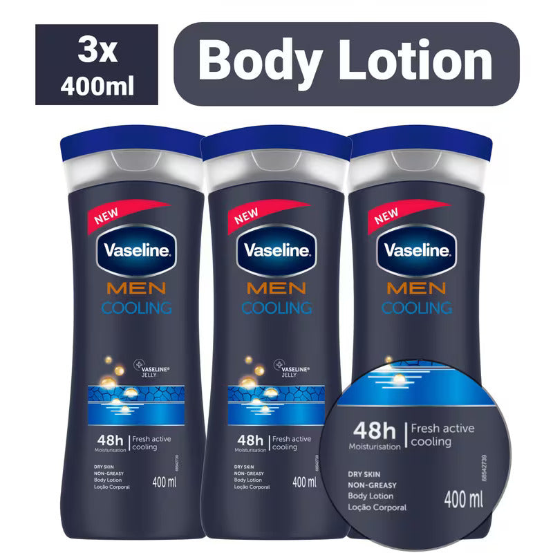Vaseline Lotion, 3 bottles, 400ml or 13.5oz per bottle