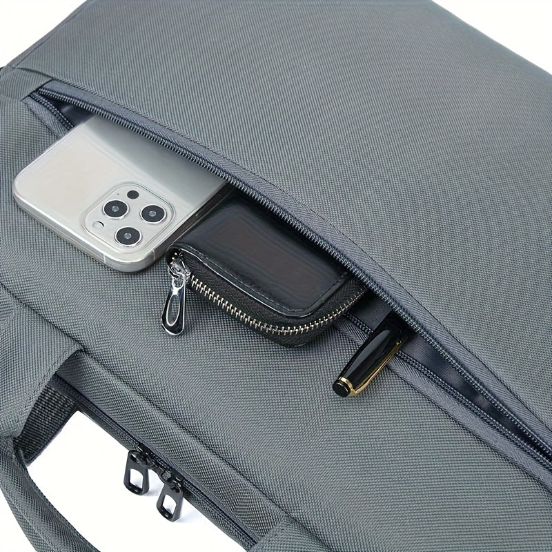 15.6-inch Lightweight Ultra-thin Anti-theft Laptop Crossbody Bag | Shockproof Briefcase with Expandable Compartments And Multi-layer Storage Bags, Suitable for Business, Travel, And Daily Commuting