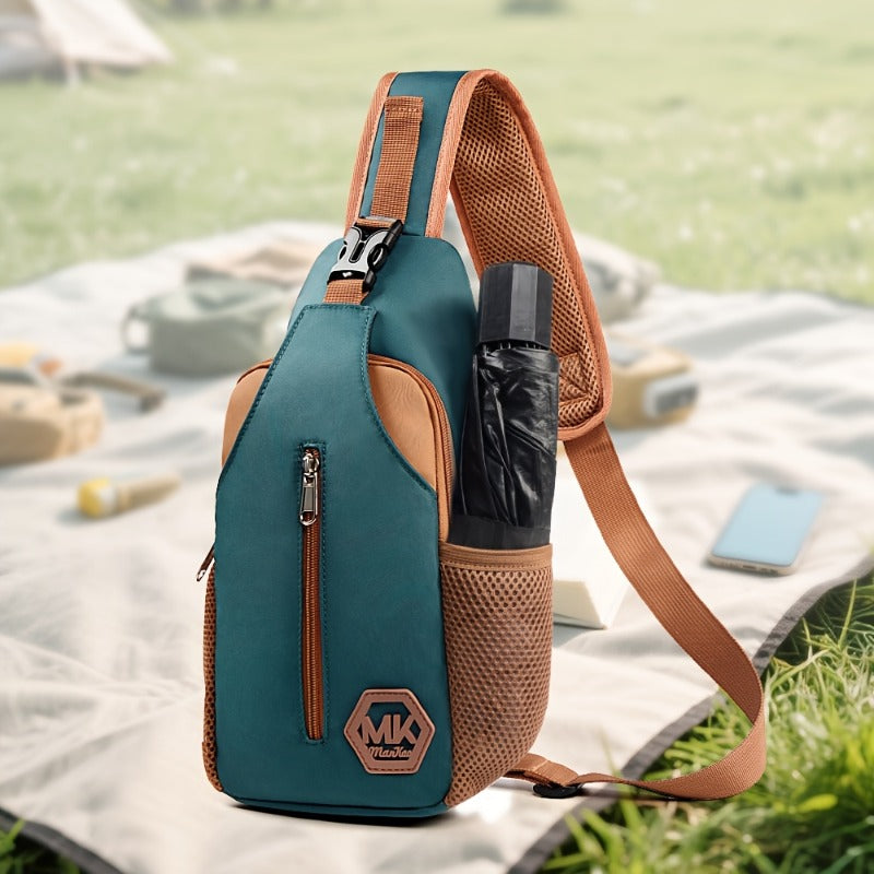 A New Stylish Men'S Crossbody Bag, Compact Shoulder Backpack for Outings, Mobile Phone Carrier, Trendy And Lightweight Casual Sports Bag for Men, Also Suitable for Women