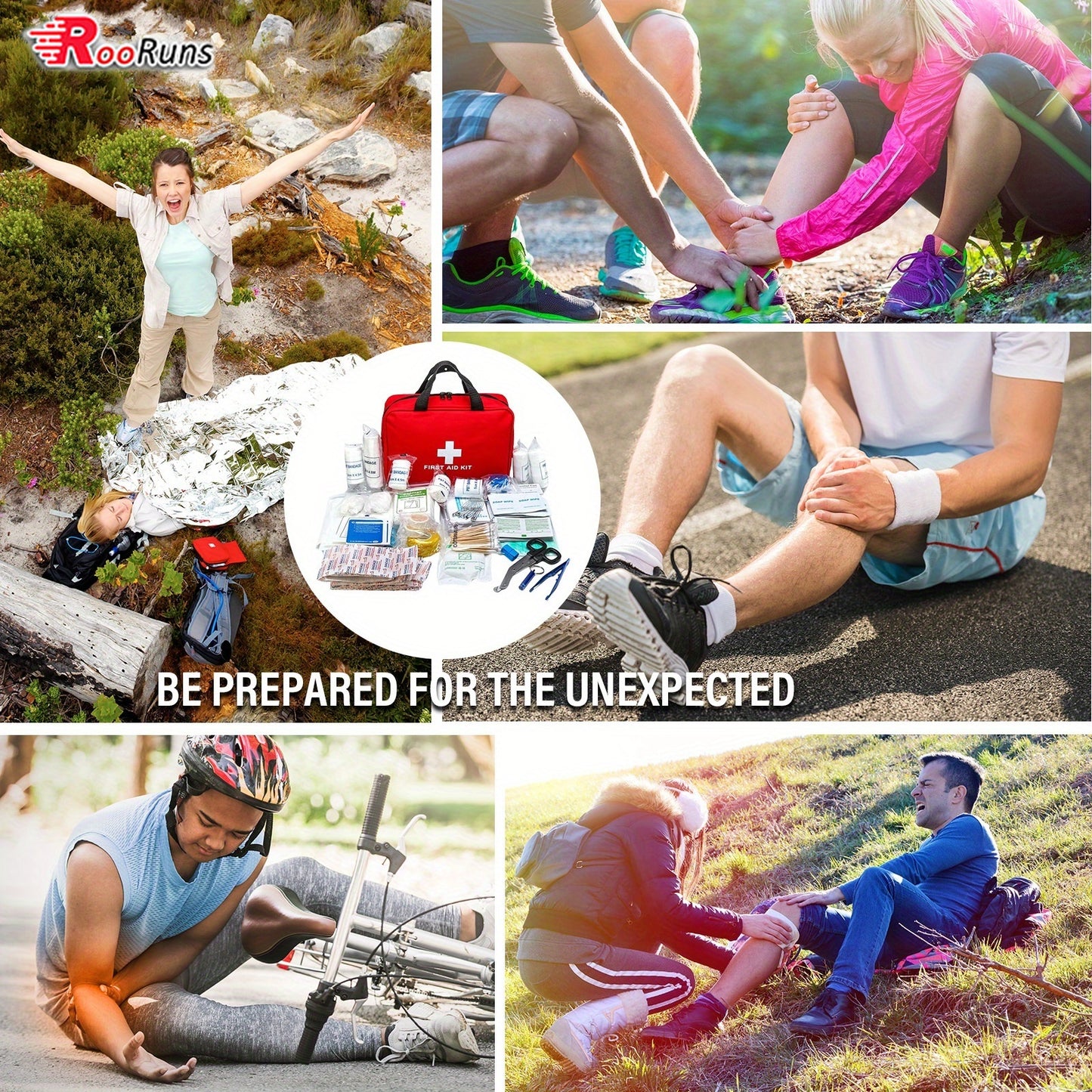 ROORUNS Portable Emergency Survival Kits For Camping And Hiking