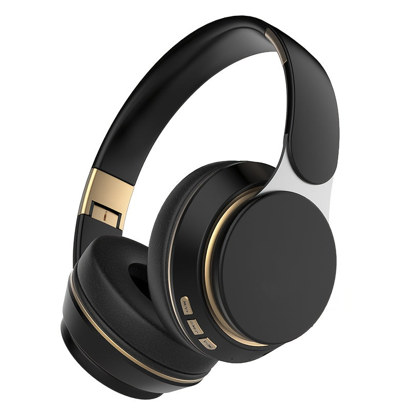 Wireless Over-Ear Headphones With Built-In Mic For PC Tablet Smartphone