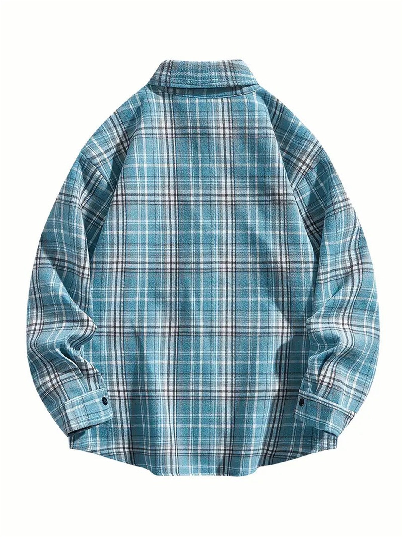 Men's Plaid Collar Shirt for Outdoor Activities and Running