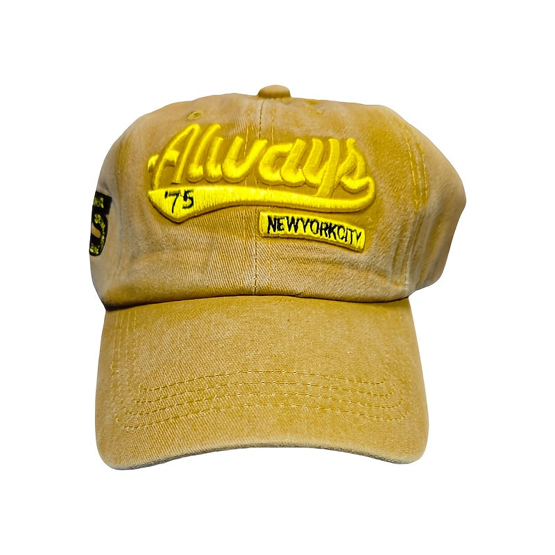 6pcs Adjustable Baseball Cap with Letters, Breathable, Stylish Outdoor Sunscreen Hat, Suitable for Hiking And Traveling, Sun-blocking Baseball Cap, Different Color Combinations, Essential for Travel | Men's Hat | Multi-functi