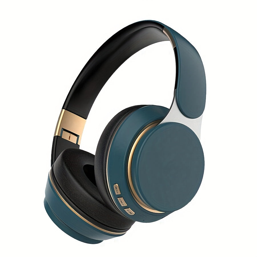 Wireless Over-Ear Headphones With Built-In Mic For PC Tablet Smartphone