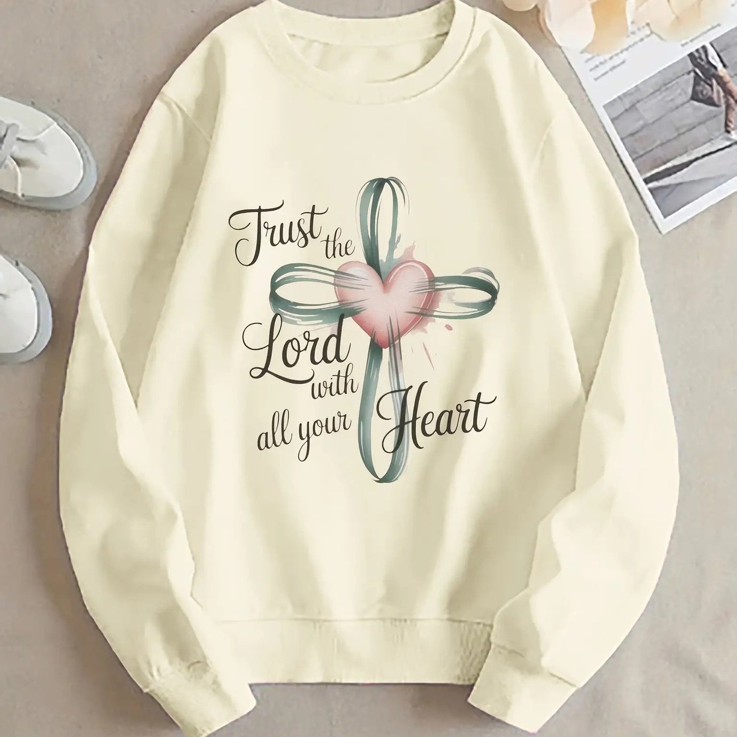 A Lightweight Hoodie for Women Featuring a Unique Printed Design, This Multi-Colored Pullover Has a Round Neck And Is Suitable for Casual Wear. It'S Comfortable for Autumn And Winter, Machine Washable, Made from Soft Fabric