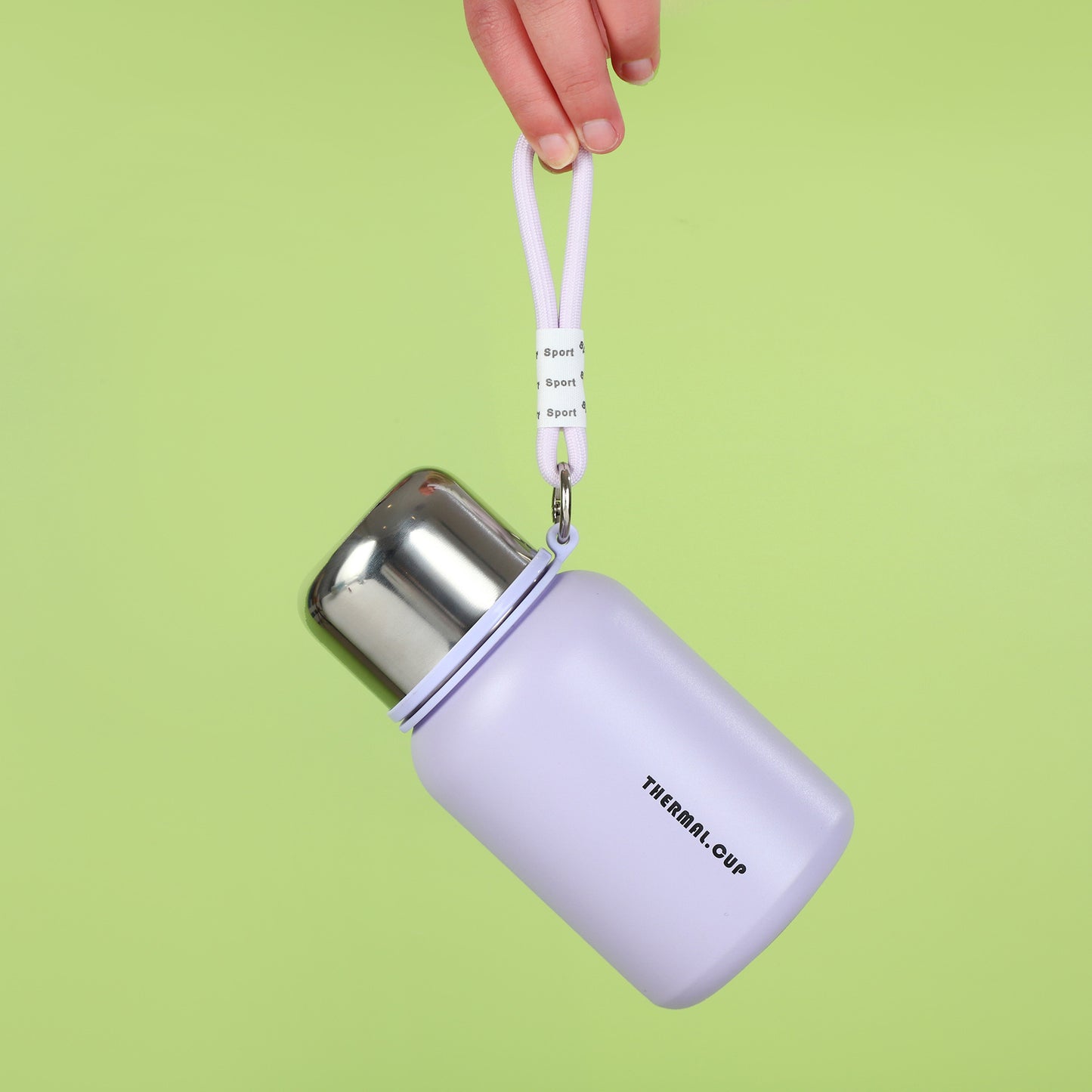 1pc Cute Student Thermos | 316 Stainless Steel, Matte Finish, Ideal for Outdoor Sports, Travel, and Home Use