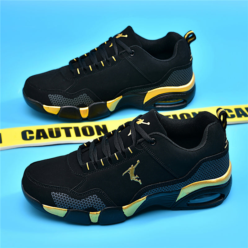 Men'S Casual Sneakers with Cushioning - Comfortable PU Upper, Low-Top Design, Available in Lace-Up And Slip-On Styles, MD Sole Ideal for Year-Round Outdoor Running - Modern Sports Footwear with Fabric Lining