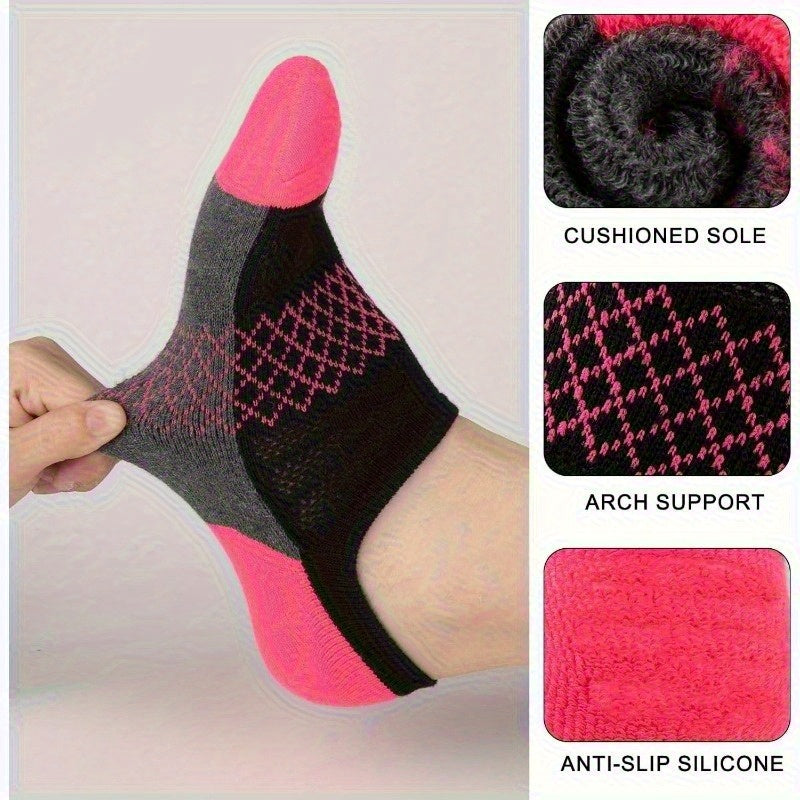 12/ 24/ 36 Pairs Summer Casual Sweat-absorbing, Breathable, Shock-absorbing and Cushioning Outdoor Shallow-cut Invisible Sports Boat Socks Suitable for Both Men and Women, Ideal for Daily Wear