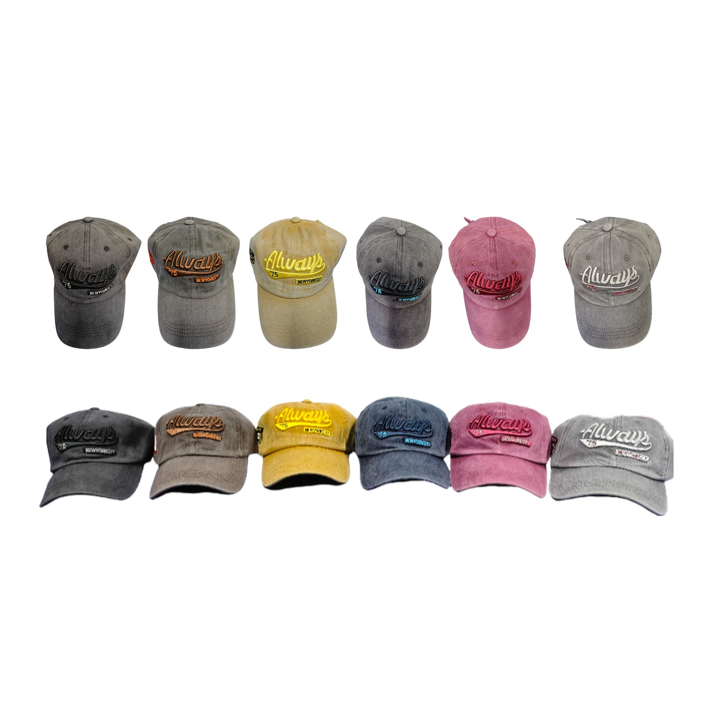 6pcs Adjustable Baseball Cap with Letters, Breathable, Stylish Outdoor Sunscreen Hat, Suitable for Hiking And Traveling, Sun-blocking Baseball Cap, Different Color Combinations, Essential for Travel | Men's Hat | Multi-functi