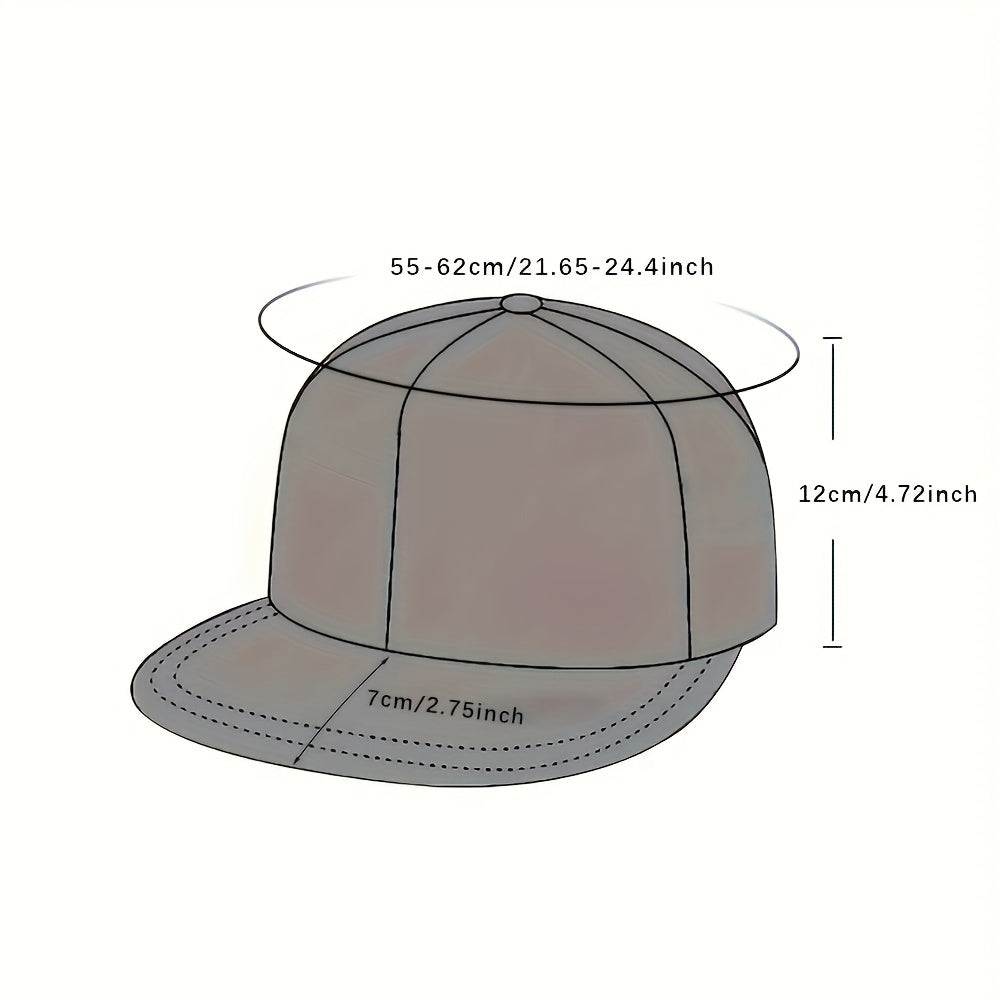 Set of 2 Trendy Caps with Letter Prints And a Messenger Bag, Perfect for Street Style And Outdoor Sports. This Adjustable Flat-Brimmed Baseball Cap And Bag Make a Great Gift for Yourself Or Your Friends