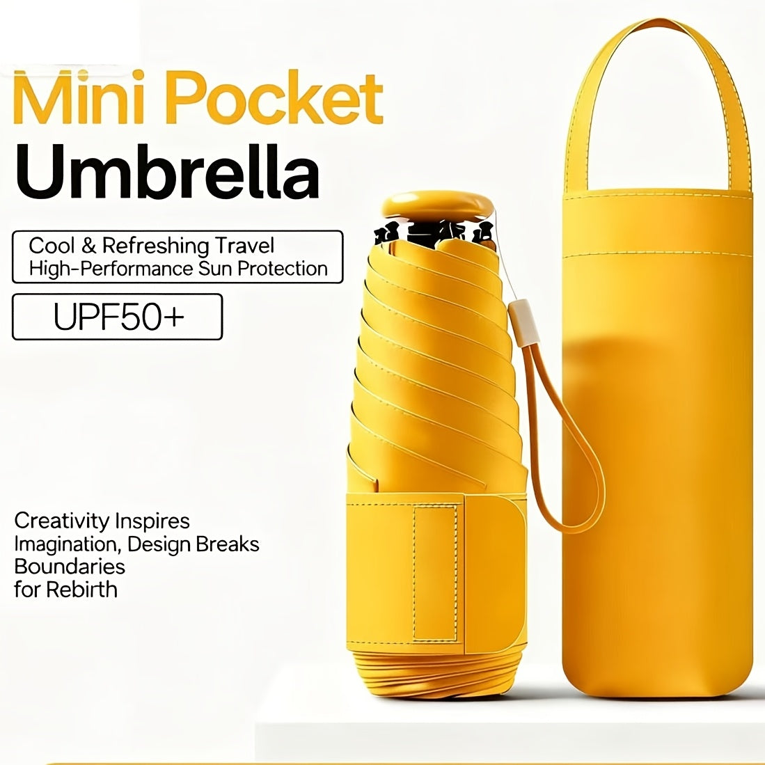 Portable Folding Umbrella Lightweight Sun Protection For Daily Outings