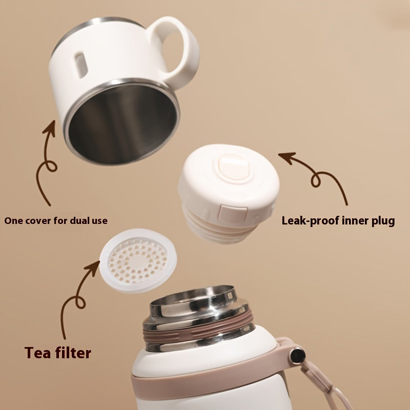 Double Wall Vacuum Insulated Stainless Steel Bottle With Leakproof Lid