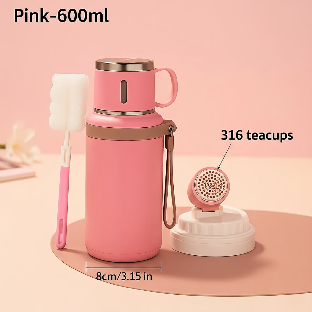 Double Wall Vacuum Insulated Stainless Steel Bottle With Leakproof Lid