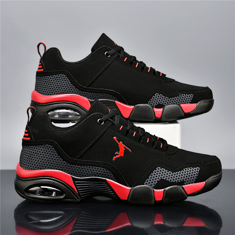Men'S Casual Sneakers with Cushioning - Comfortable PU Upper, Low-Top Design, Available in Lace-Up And Slip-On Styles, MD Sole Ideal for Year-Round Outdoor Running - Modern Sports Footwear with Fabric Lining