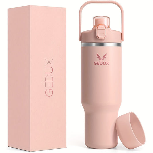 40oz (nearly 1L) Ultra Large Capacity, 304 Food Grade Stainless Steel, Leak Proof And Anti Drop Silicone Boots, Bucket Lid Suitable for Office Desk Placement, Essential for Fitness Enthusiasts, Office Workers, And Travelers!