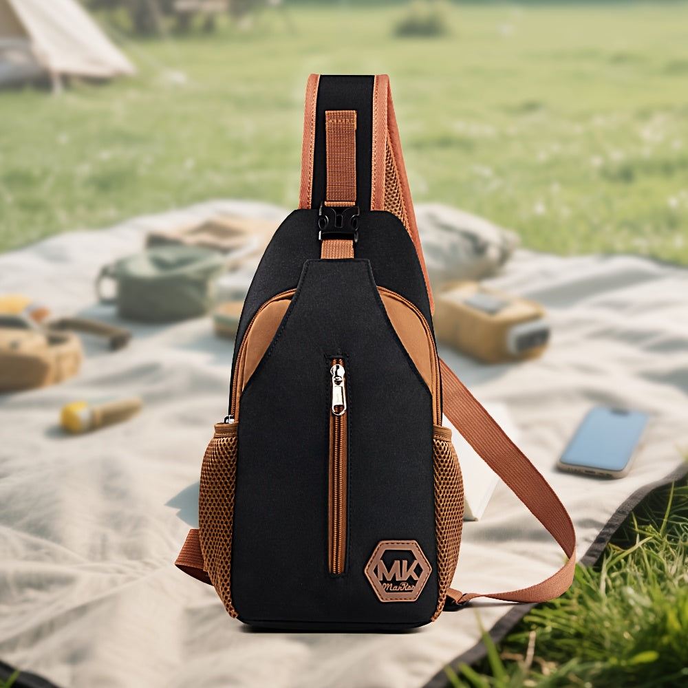 A New Stylish Men'S Crossbody Bag, Compact Shoulder Backpack for Outings, Mobile Phone Carrier, Trendy And Lightweight Casual Sports Bag for Men, Also Suitable for Women