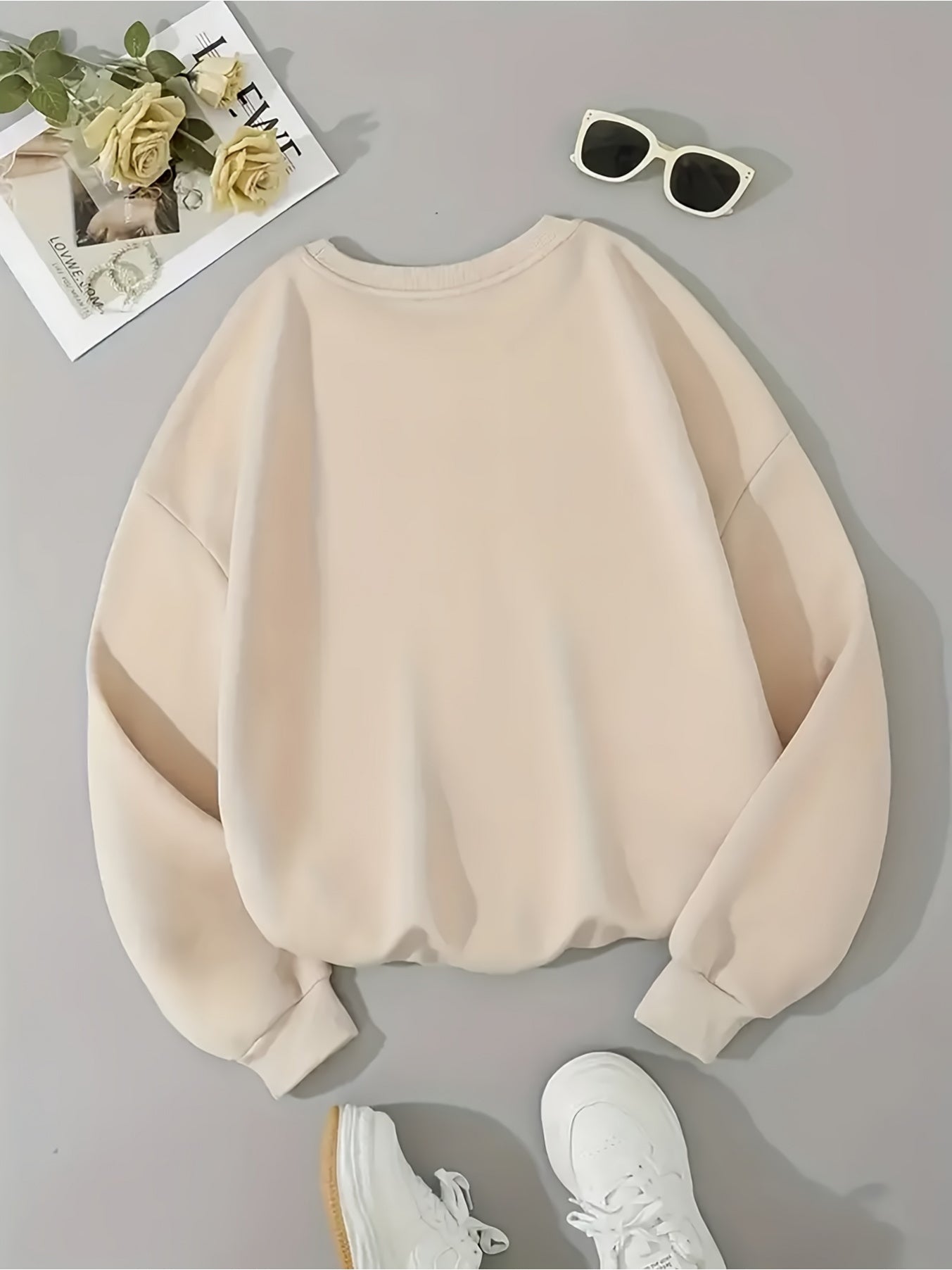 A Lightweight Hoodie for Women Featuring a Unique Printed Design, This Multi-Colored Pullover Has a Round Neck And Is Suitable for Casual Wear. It'S Comfortable for Autumn And Winter, Machine Washable, Made from Soft Fabric