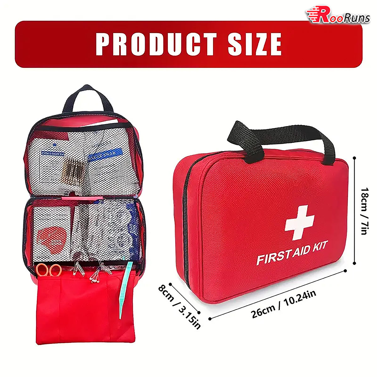 ROORUNS Portable Emergency Survival Kits For Camping And Hiking