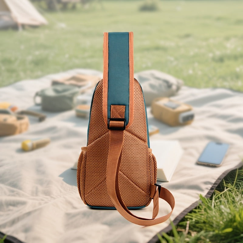 A New Stylish Men'S Crossbody Bag, Compact Shoulder Backpack for Outings, Mobile Phone Carrier, Trendy And Lightweight Casual Sports Bag for Men, Also Suitable for Women