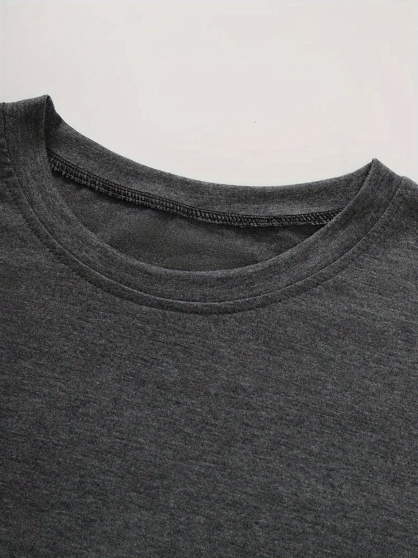 3pcs Casual T-Shirt for Women, Round Neck, Medium-Stretch Fabric, with Alphabet Pattern Prints, Suitable for Spring And Summer Wear- Size S-XXL