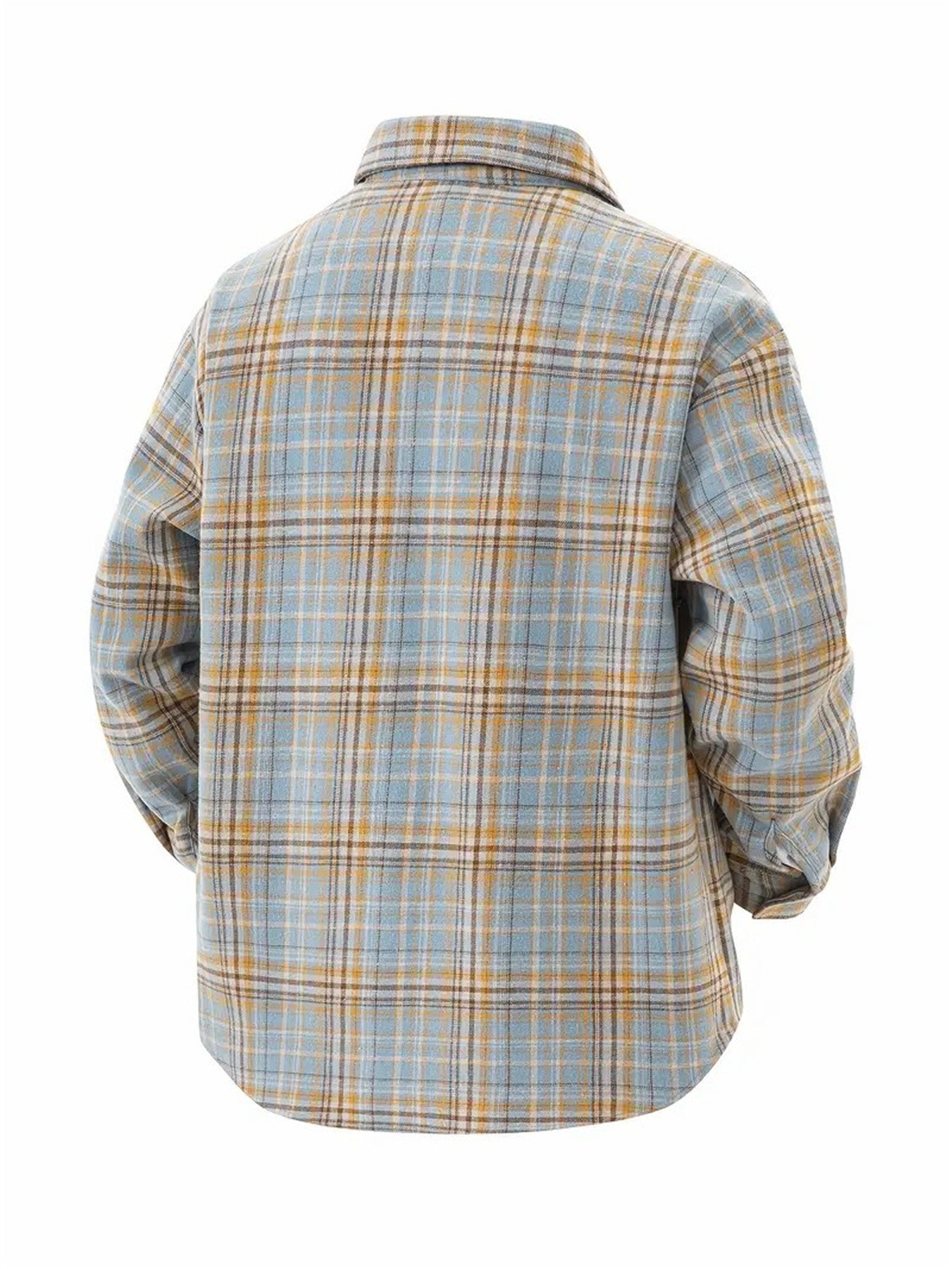 Men's Plaid Collar Shirt for Outdoor Activities and Running
