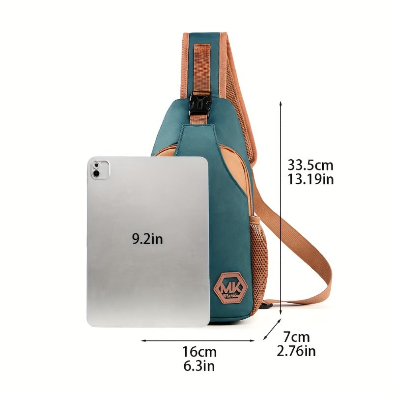 A New Stylish Men'S Crossbody Bag, Compact Shoulder Backpack for Outings, Mobile Phone Carrier, Trendy And Lightweight Casual Sports Bag for Men, Also Suitable for Women