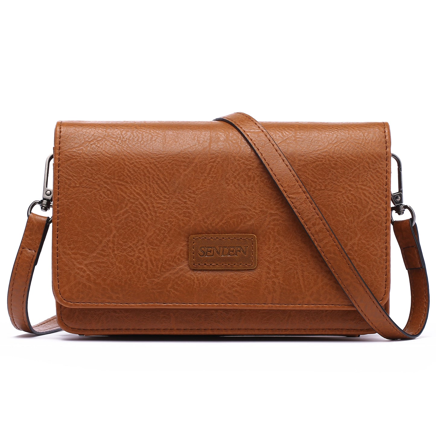 SENDEFN RFID Crossbody Bag Vegan Leather Wallet For Women