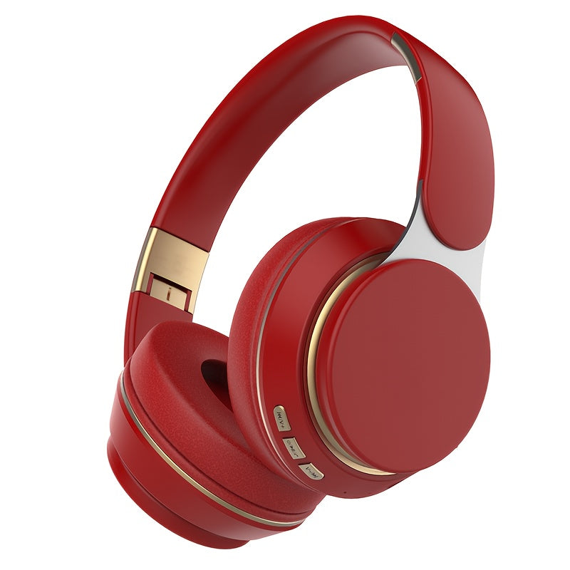 Wireless Over-Ear Headphones With Built-In Mic For PC Tablet Smartphone