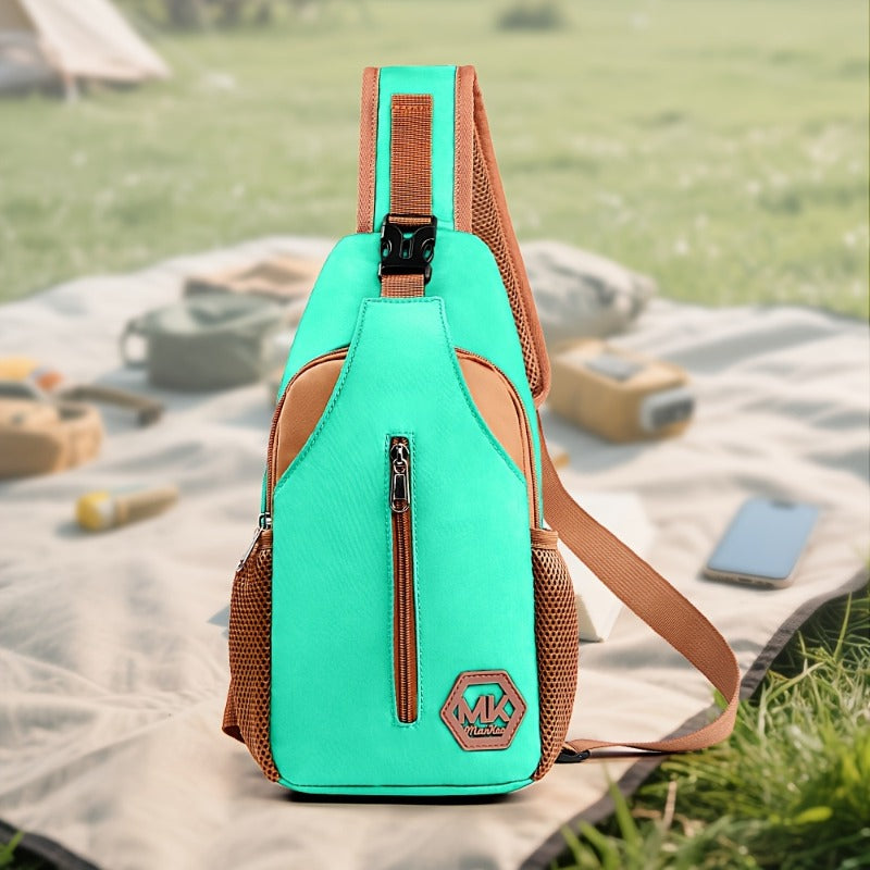 A New Stylish Men'S Crossbody Bag, Compact Shoulder Backpack for Outings, Mobile Phone Carrier, Trendy And Lightweight Casual Sports Bag for Men, Also Suitable for Women