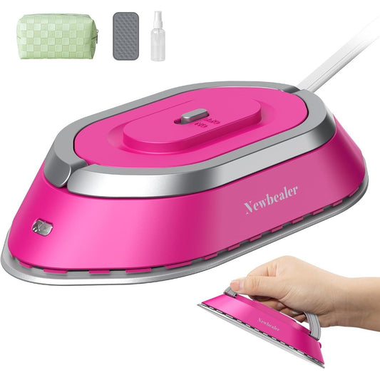 NEWBEALER Dual Voltage Travel Iron 120V 220V With Spray Bottle