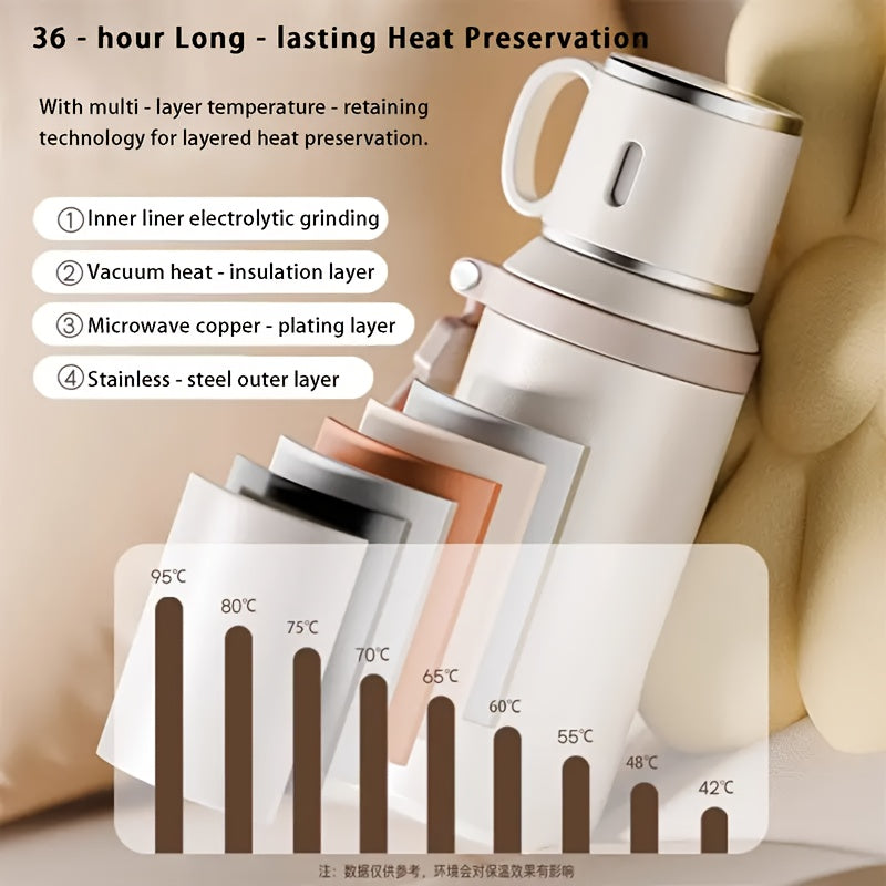 Double Wall Vacuum Insulated Stainless Steel Bottle With Leakproof Lid