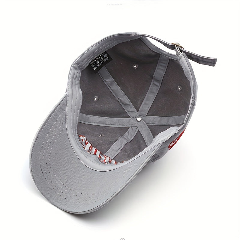 6pcs Adjustable Baseball Cap with Letters, Breathable, Stylish Outdoor Sunscreen Hat, Suitable for Hiking And Traveling, Sun-blocking Baseball Cap, Different Color Combinations, Essential for Travel | Men's Hat | Multi-functi