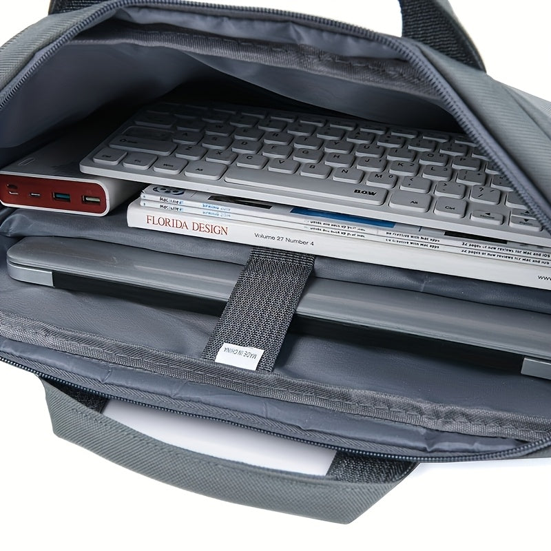 15.6-inch Lightweight Ultra-thin Anti-theft Laptop Crossbody Bag | Shockproof Briefcase with Expandable Compartments And Multi-layer Storage Bags, Suitable for Business, Travel, And Daily Commuting