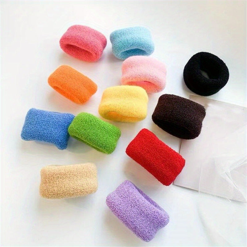 72pcs in 6 Bags of Stylish And Charming Candy-Colored Hair Loops, Designed for Thick Hair Without Causing Damage Or Tangling, Perfect for High Ponytail Styling