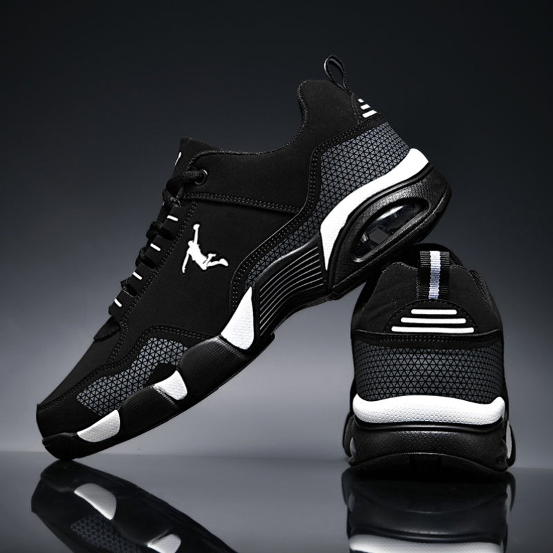 Men'S Casual Sneakers with Cushioning - Comfortable PU Upper, Low-Top Design, Available in Lace-Up And Slip-On Styles, MD Sole Ideal for Year-Round Outdoor Running - Modern Sports Footwear with Fabric Lining