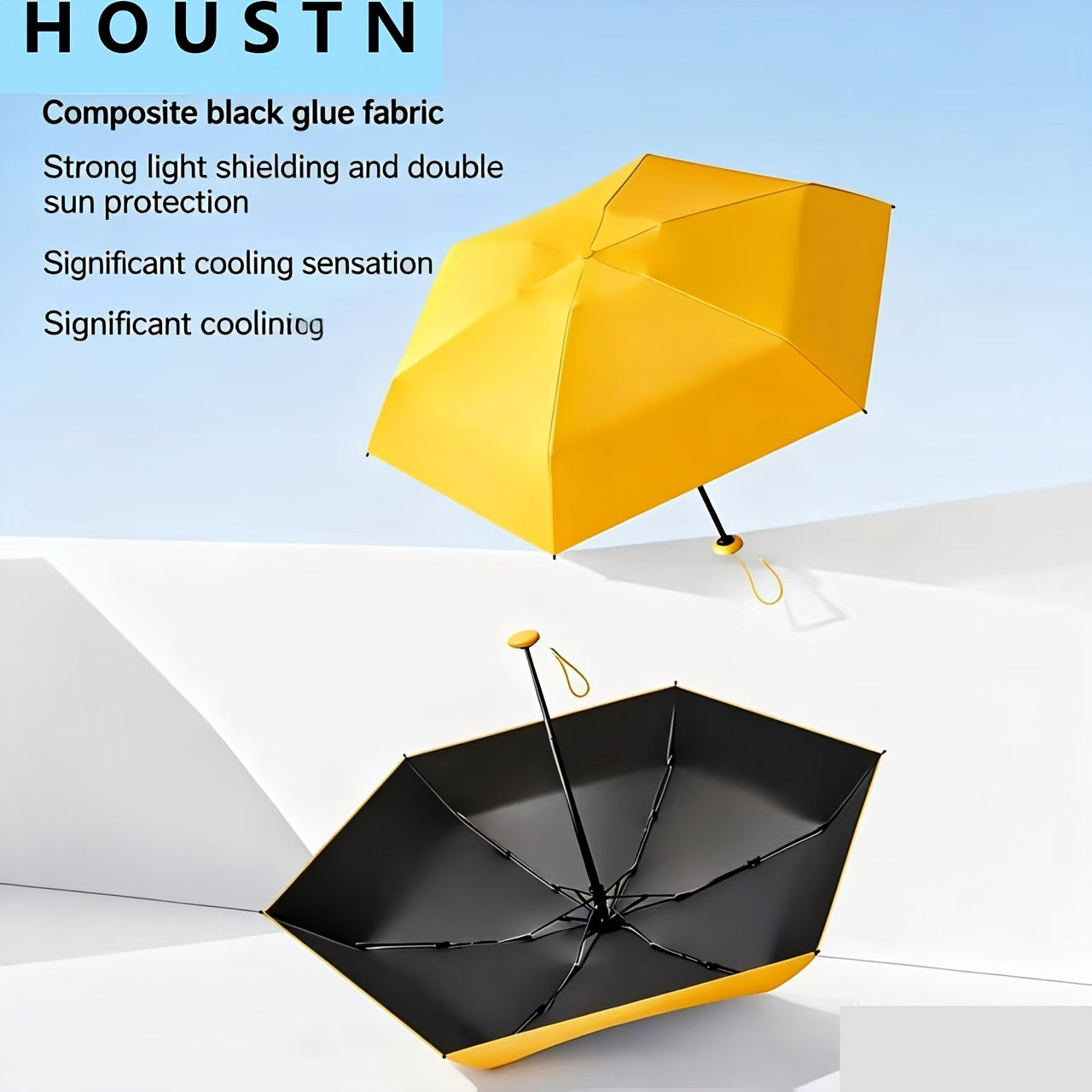 Portable Folding Umbrella Lightweight Sun Protection For Daily Outings