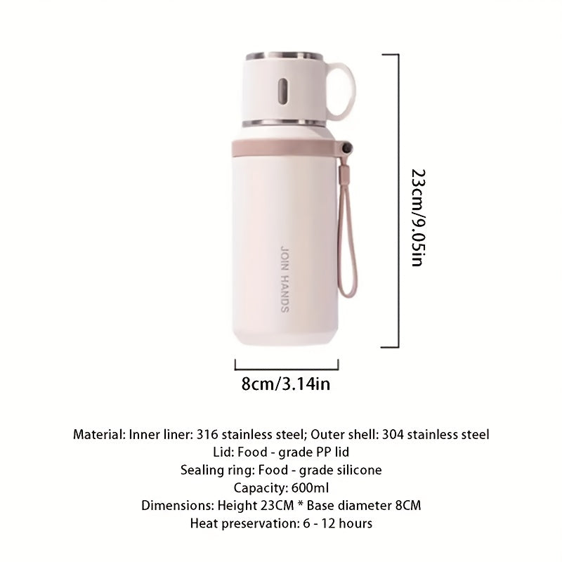 Double Wall Vacuum Insulated Stainless Steel Bottle With Leakproof Lid