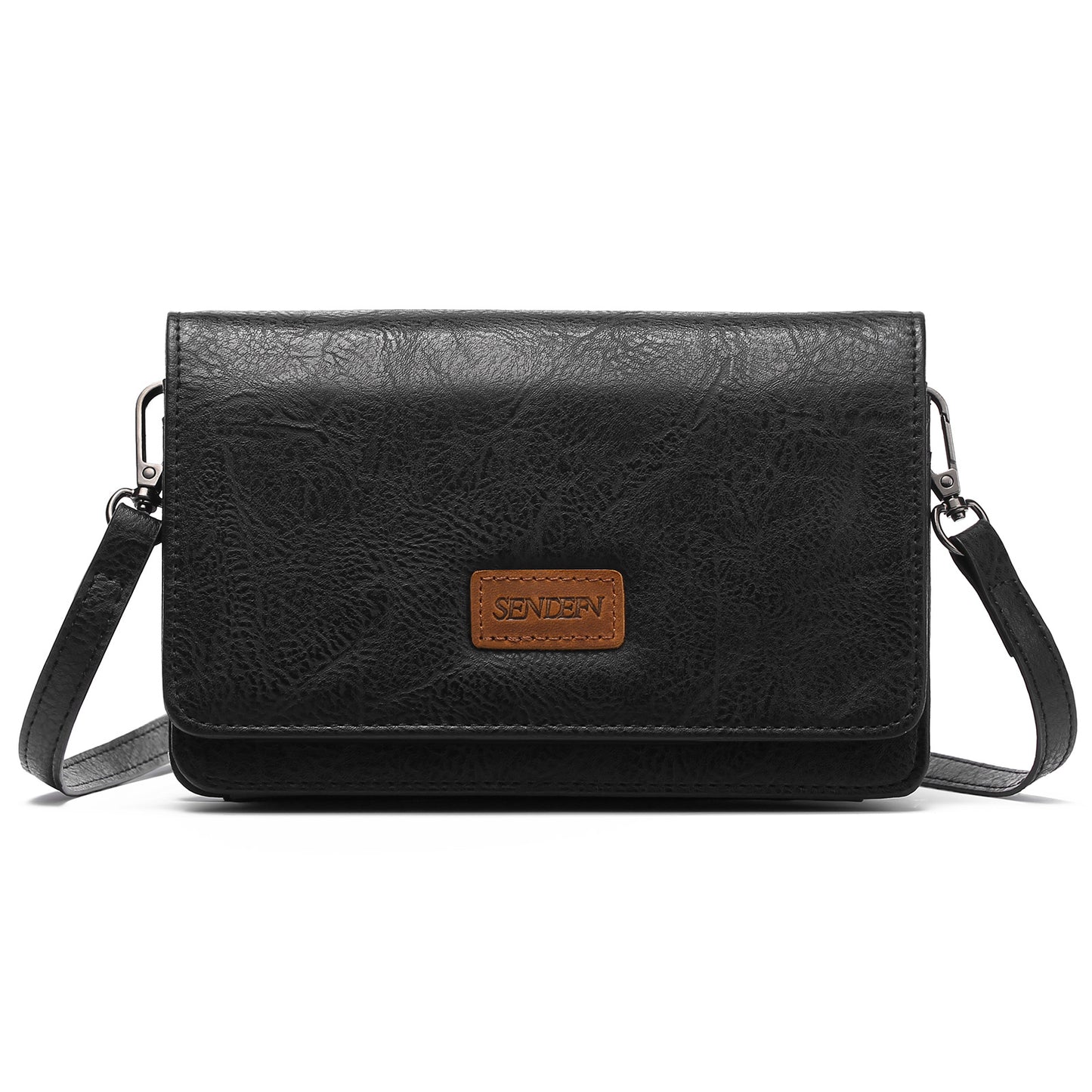 SENDEFN RFID Crossbody Bag Vegan Leather Wallet For Women