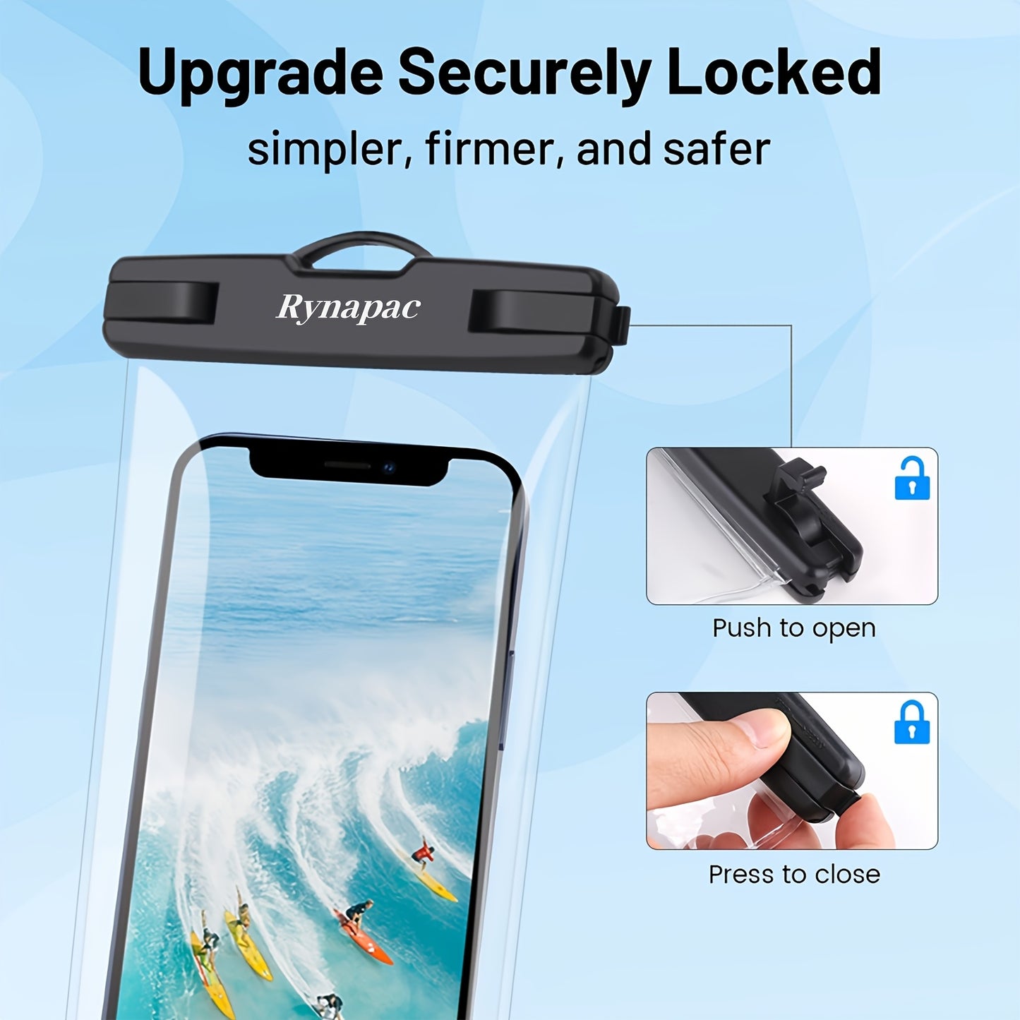 NIVEAYA Beach Belt Bag Pouch For Phone Passport Waterproof