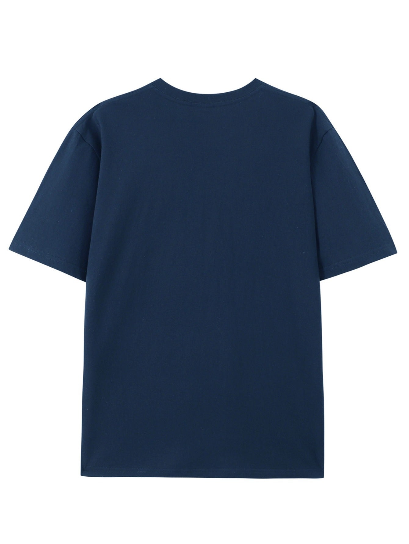 1pc of "Never Give Up" Printed T-Shirt - Men'S Round Neck Short Sleeved Shirt, Casual All Season Knitted Fabric, Slightly Elastic, Breathable And Suitable for Adult Multifunctional Design