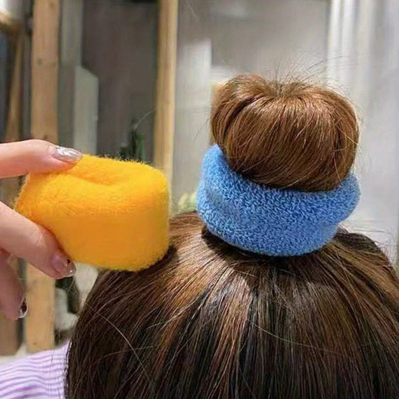 72pcs in 6 Bags of Stylish And Charming Candy-Colored Hair Loops, Designed for Thick Hair Without Causing Damage Or Tangling, Perfect for High Ponytail Styling