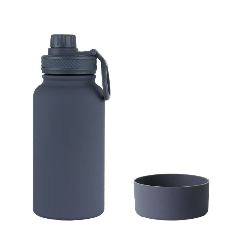 1pc Outdoor Stainless Steel Insulated Space Pot, Large Capacity Dual-purpose Anti Slip Cup Cover for Both Cooling and Heating, Leak Proof and Easy to Carry, Suitable for Gym, Outdoor, Office, and Travel. Stainless Steel Vacuu