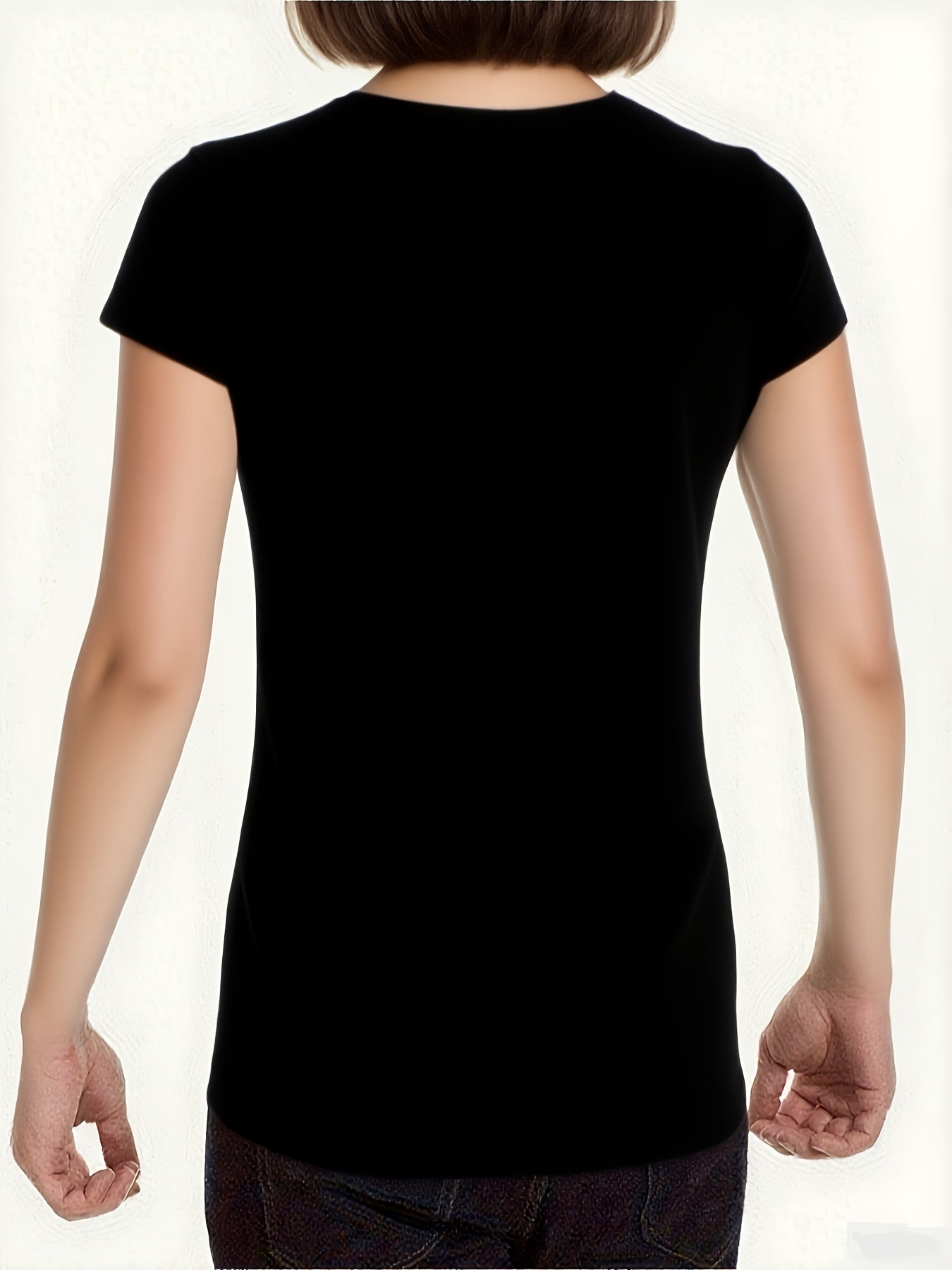 A Set of Three Women'S Casual Round-Neck T-Shirts in Black, White, And Gray | Fashionable Short-Sleeve Shirt with Sunflower And Butterfly Prints, Soft And Comfortable - The Perfect Exclusive Gift for St. Patrick'S Day/Easter
