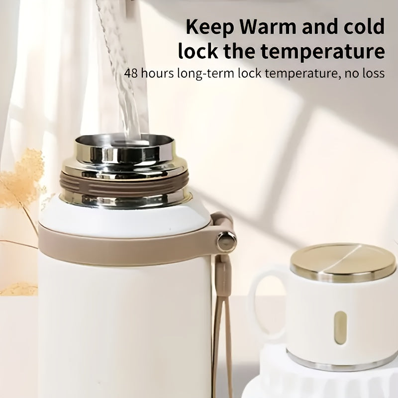 Double Wall Vacuum Insulated Stainless Steel Bottle With Leakproof Lid