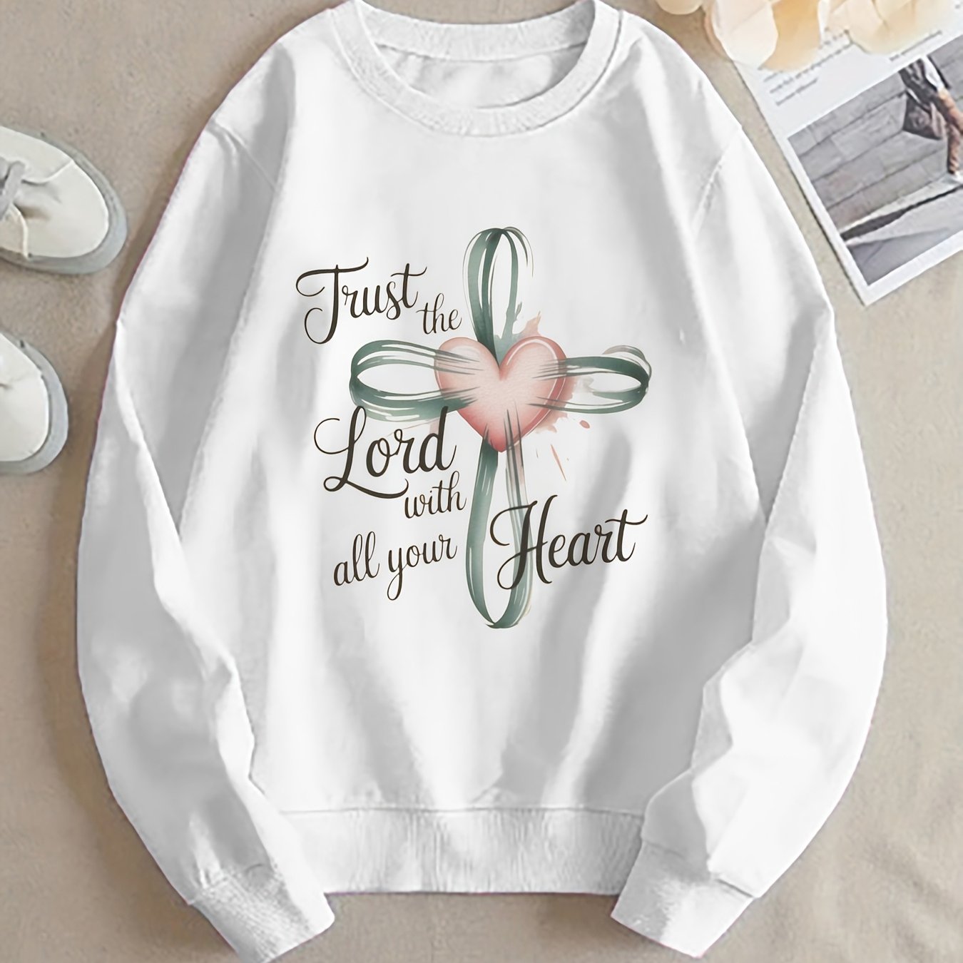 A Lightweight Hoodie for Women Featuring a Unique Printed Design, This Multi-Colored Pullover Has a Round Neck And Is Suitable for Casual Wear. It'S Comfortable for Autumn And Winter, Machine Washable, Made from Soft Fabric